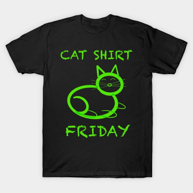 Cat shirt Friday T-Shirt by WelshDesigns